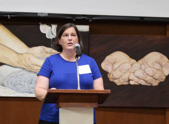 MaryBeth Heatwole Moore shared about her church's ministry to the deaf community.