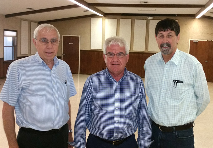 Gordon Zook, Elroy Miller, and Clyde Kratz