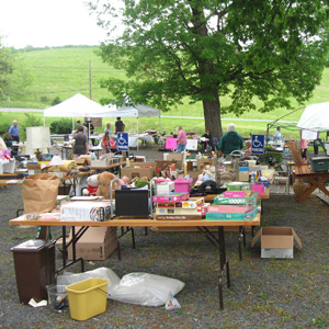 Big Spring Mennonite Church hosts an annual yard and bake sale in May as a fundraiser and an outreach to the community. Photo: Big Spring Mennonite Church via Facebook