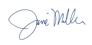 signature of June Miller